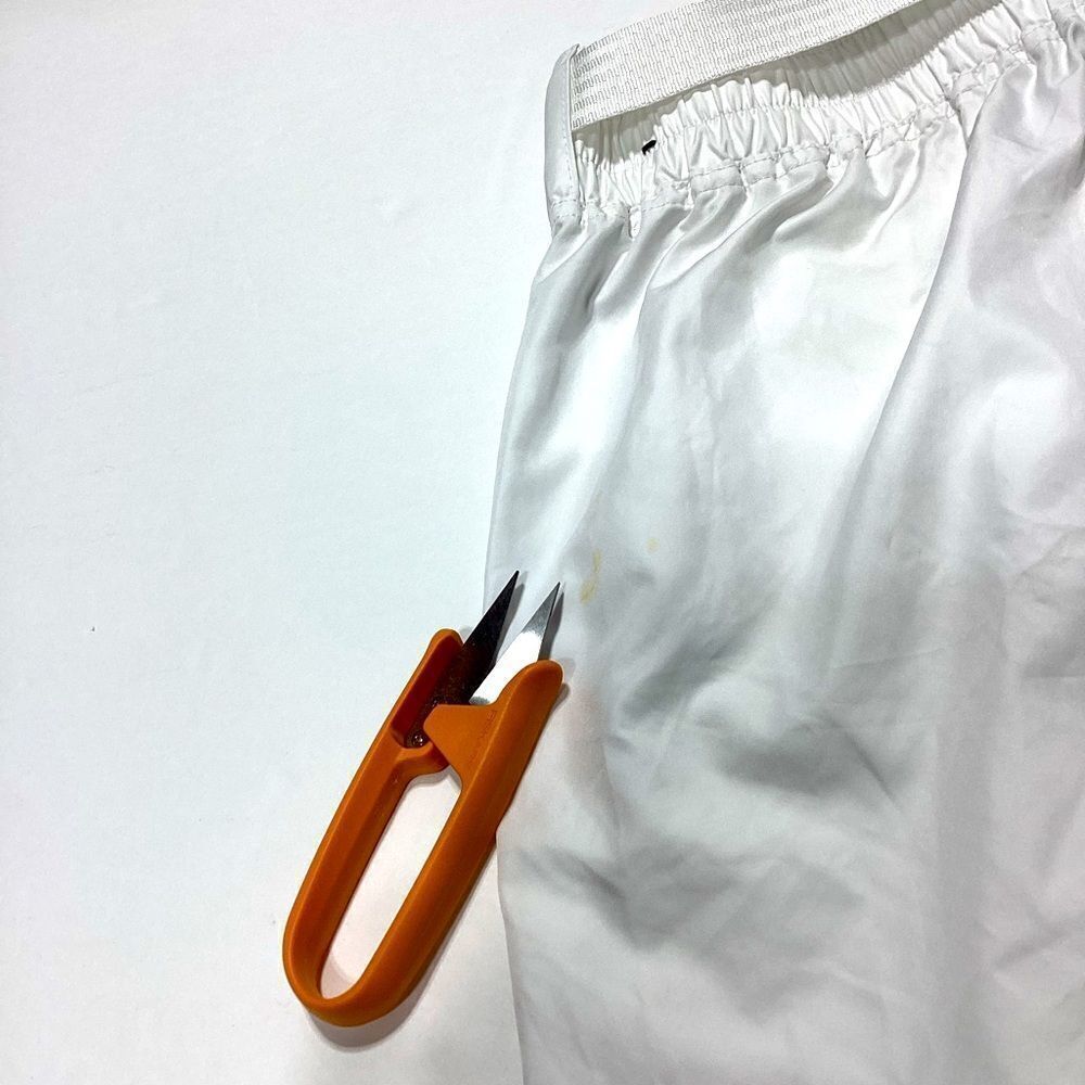 Nike White Pants with Black Logo - Picture 2 of 13